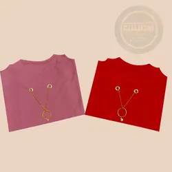 شومیز سرشانه باز گردنبنددار