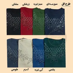 بلوز ویسکوز گل و پر