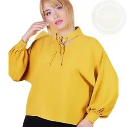 شومیز استایل آزاد یقه بندی