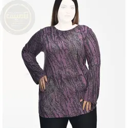 تونیک مجلسی سایز بزرگ طرح برگ