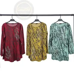 تونیک مجلسی سایز بزرگ طرح برگ