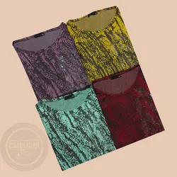 تونیک مجلسی سایز بزرگ طرح برگ