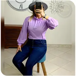 شومیز مجلسی یقه چین دار