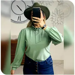 شومیز مجلسی یقه چین دار