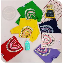 بلوز رنگین کمان و قلب