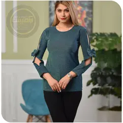 شومیز لمه آستین پاپیون