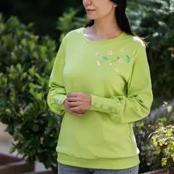 بلوز آستین سه دکمه