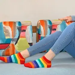 جوراب مچی رنگین کمان