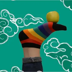 جوراب مچی رنگین کمان