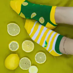 جوراب مچی طرح لیمو