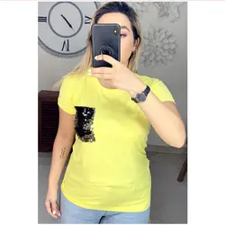 تیشرت جیب پولکی