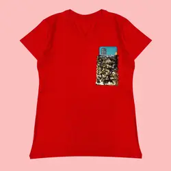 تیشرت جیب پولکی