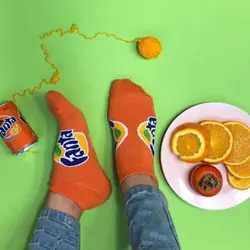 جوراب مچی طرح نوشابه