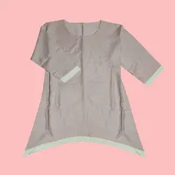 مانتو جلو بسته پایین هلالی