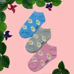 جوراب مچی طرح گل بابونه