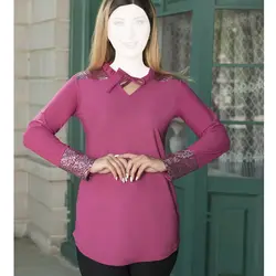 شومیز سرشانه پولکی