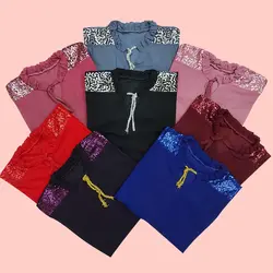 شومیز سرشانه پولکی