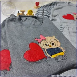 بلوز و شلوار جغد قلبی