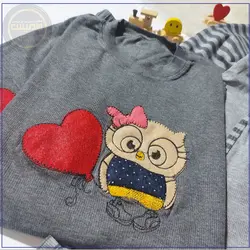 بلوز و شلوار جغد قلبی