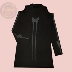 تونیک سرشانه باز پروانه