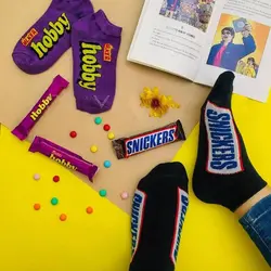 جوراب مچی طرح شکلات