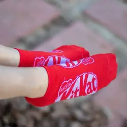 جوراب مچی طرح شکلات