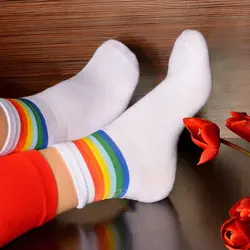 جوراب نیم ساق هفت رنگ(رنگین کمان)