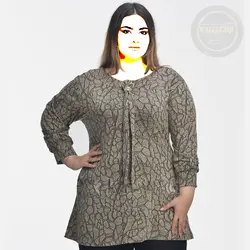 تونیک مجلسی سایز بزرگ کراواتی