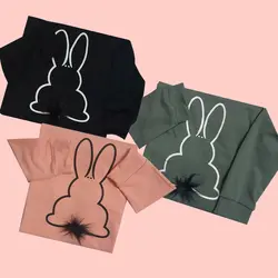 بلوز خرگوش پوم دار