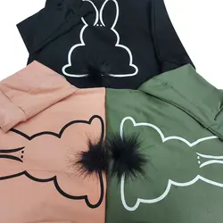 بلوز خرگوش پوم دار