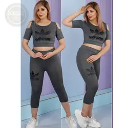 ست نیم تنه و شلوارک آدیداس