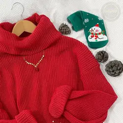 تونیک بافت یقه شل بلند