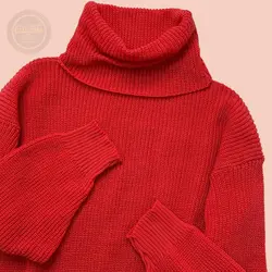 تونیک بافت یقه شل بلند