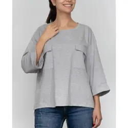 بلوز دو جیب آستین پاکتی