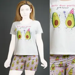 ست تیشرت و شلوارک آواکادو