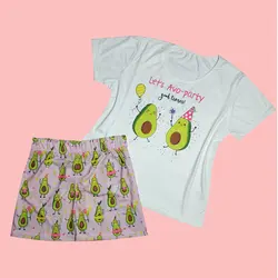 ست تیشرت و شلوارک آواکادو