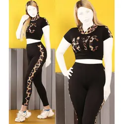 ست نیمتنه و ساپورت nyc پلنگی