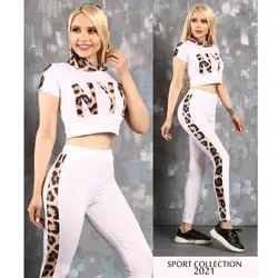 ست نیمتنه و ساپورت nyc پلنگی