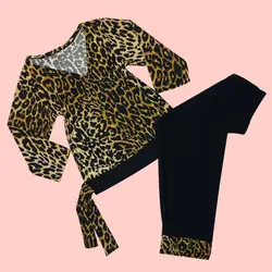 ست بلوز چپ و راستی و شلوارک پلنگی