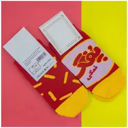 جوراب مچی طرح پفک نمکی