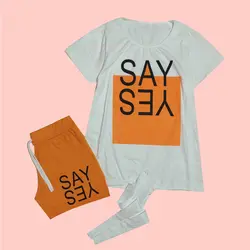 تیشرت و شلوارک جلو گره ای