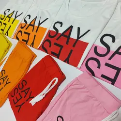 تیشرت و شلوارک جلو گره ای