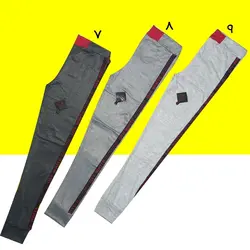 شلوار نوار دوزی off white