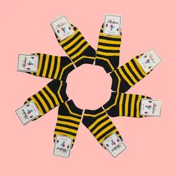 جوراب طرح زنبوری راه راه