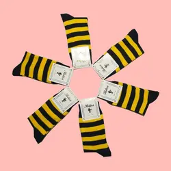 جوراب طرح زنبوری راه راه