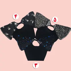 شوميز پشت اشكی آستين حرير كوتاه