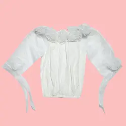 شومیز مجلسی عروسکی یقه گل