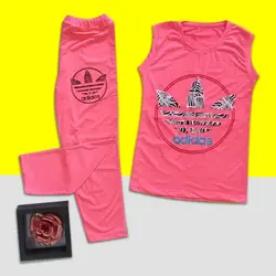 تاپ شلوارک چاپ Adidas