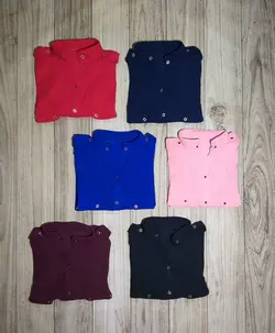 شومیز جلودکمه جیب نما