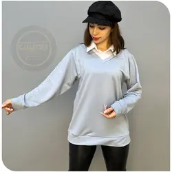 بلوز گلکسی یقه مردانه